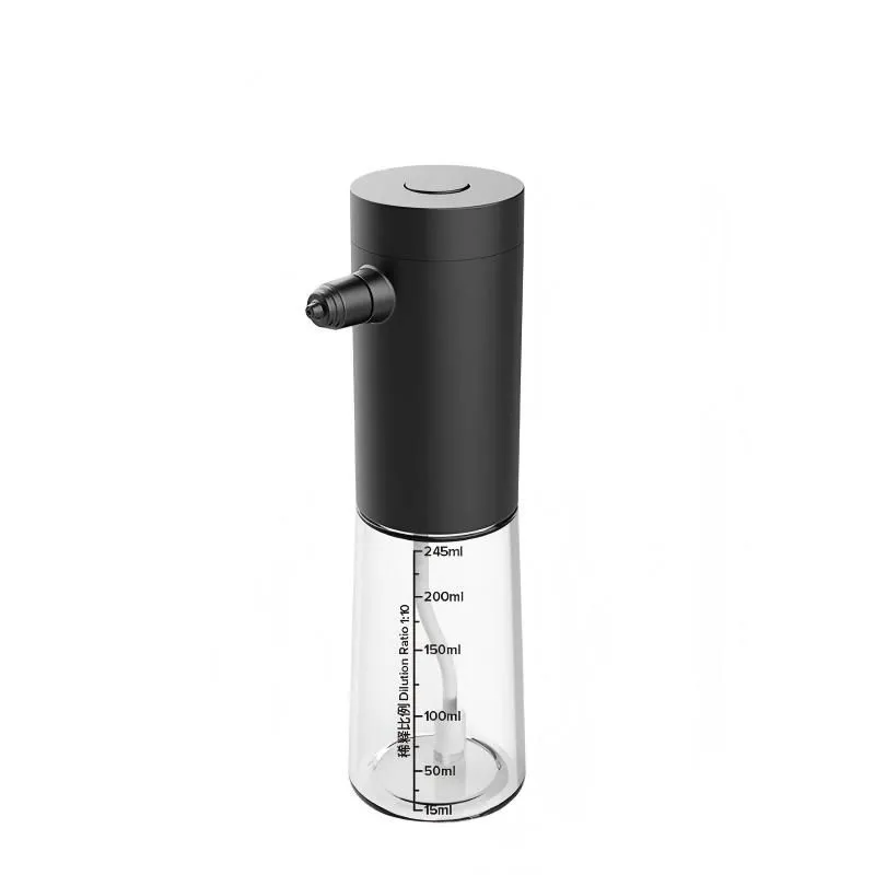 Electric Dog Cleaning Foam Machine Sprayer,245ML Rechargable Soap Dispenser - Black