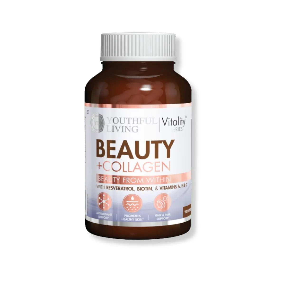 Collagen Capsules - Peptan, Biotin & Vitamins A, E, C | Youthful Living