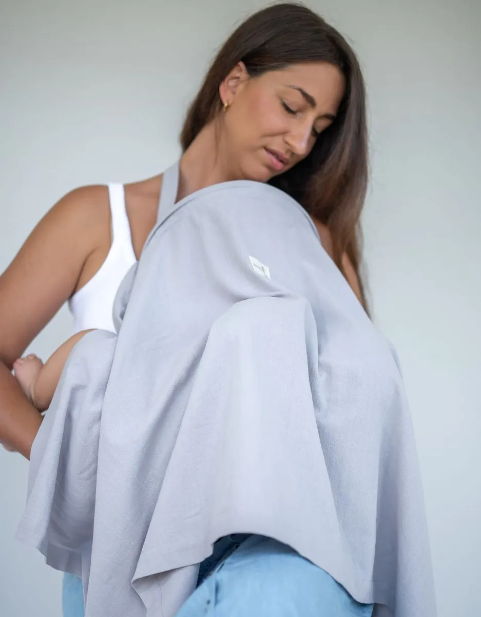 Snuggle Bebe Nursing Cover - Light grey