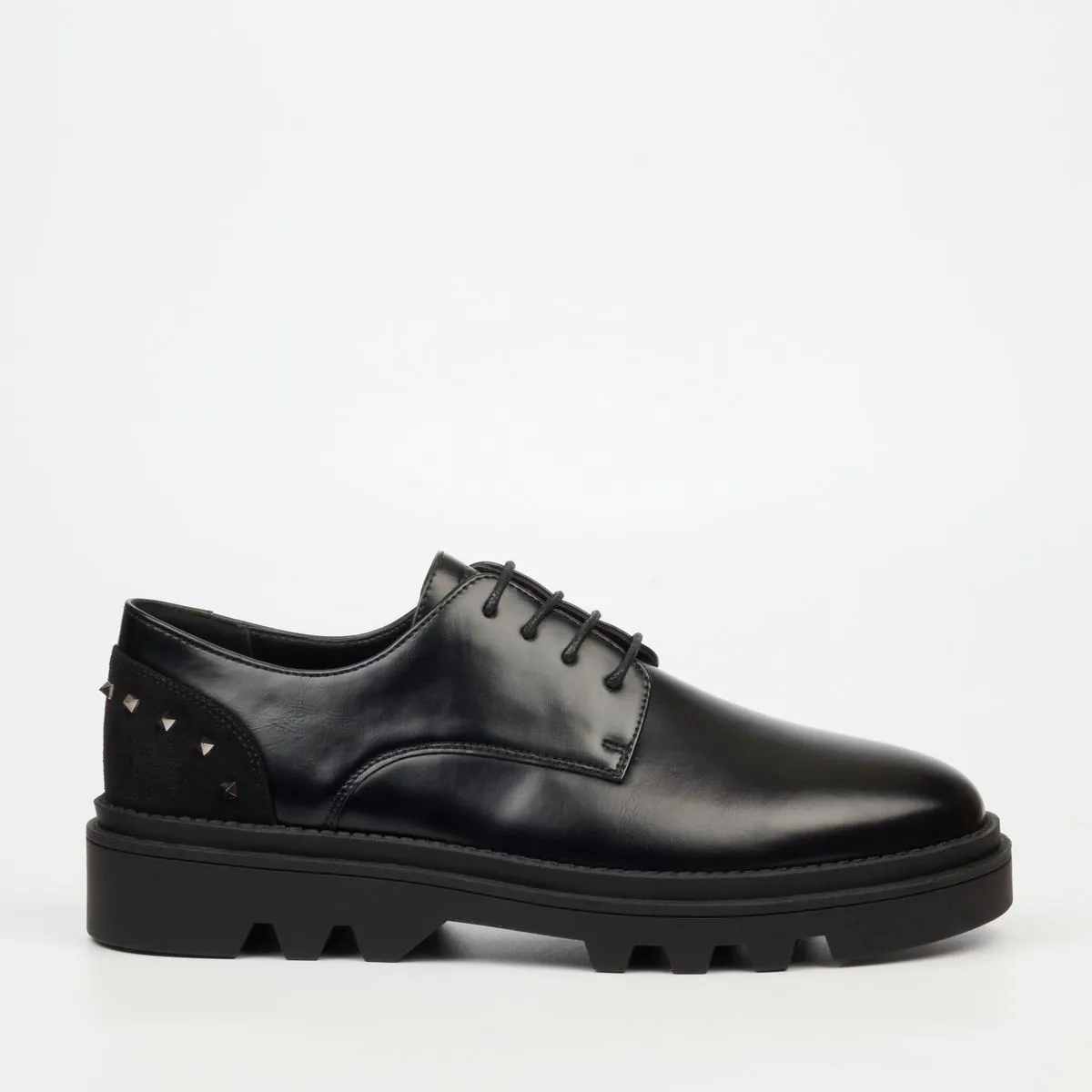 Mazerata Vinchey 74 Men Faux Wax Shoes - Black