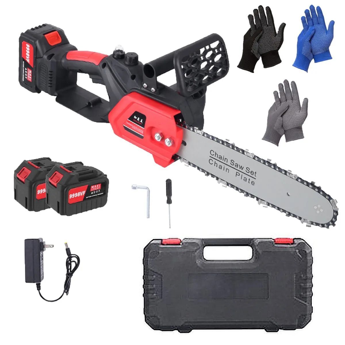 12 Inch Mini Cordless Chainsaw With Battery And Charger For Wood ,Trees Cut