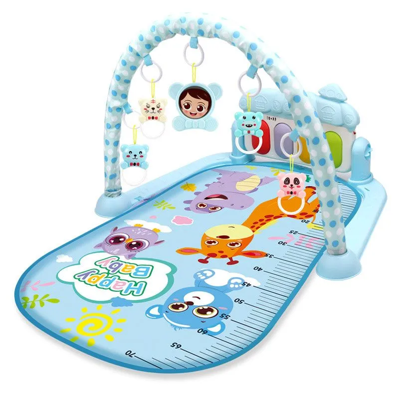 Baby Play Mat Multifunctional Toy Music Game Mat Piano Baby Fitness Mat - Blue