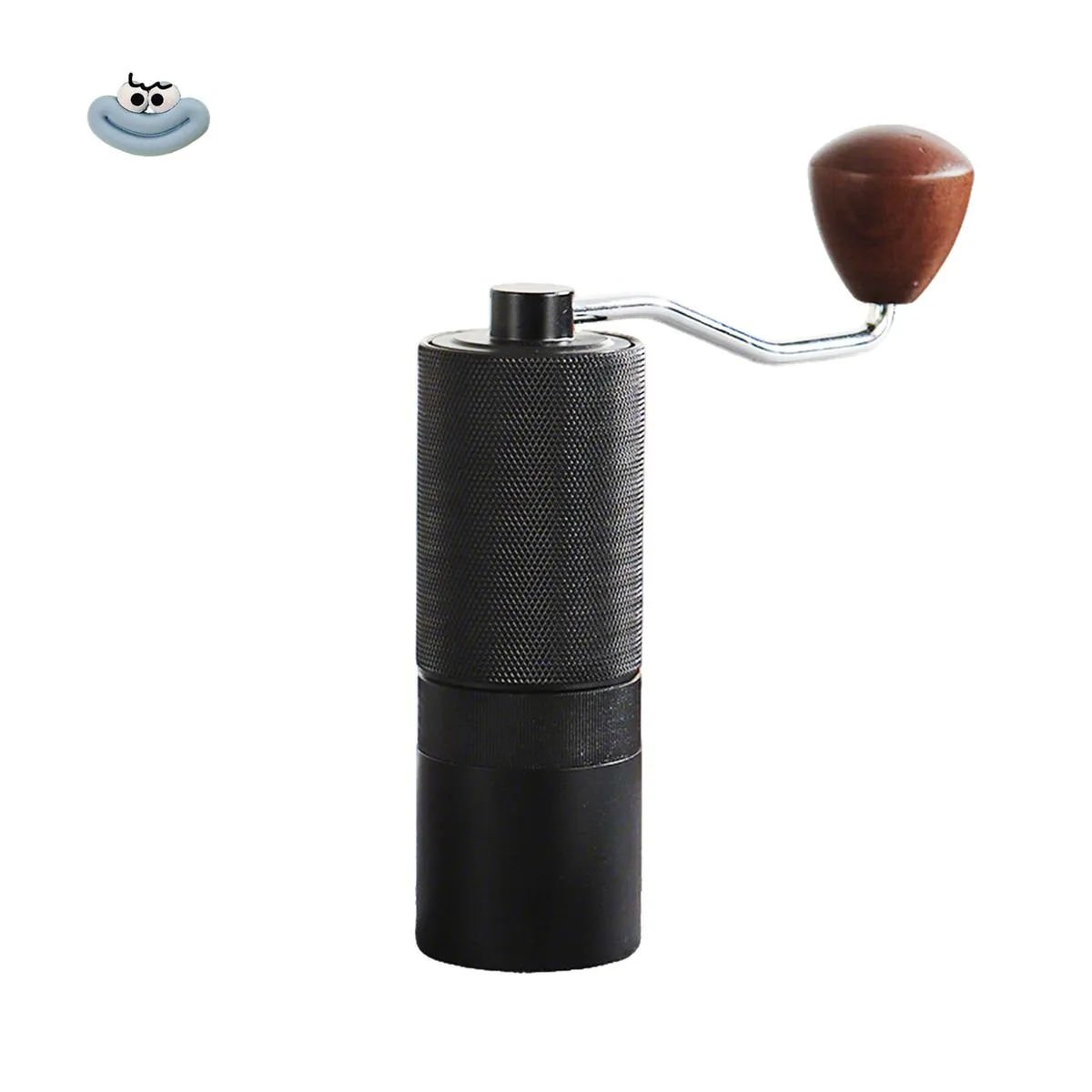 Adjustable Manual Coffee Bean Grinder for Office Home Traveling Camping - Black