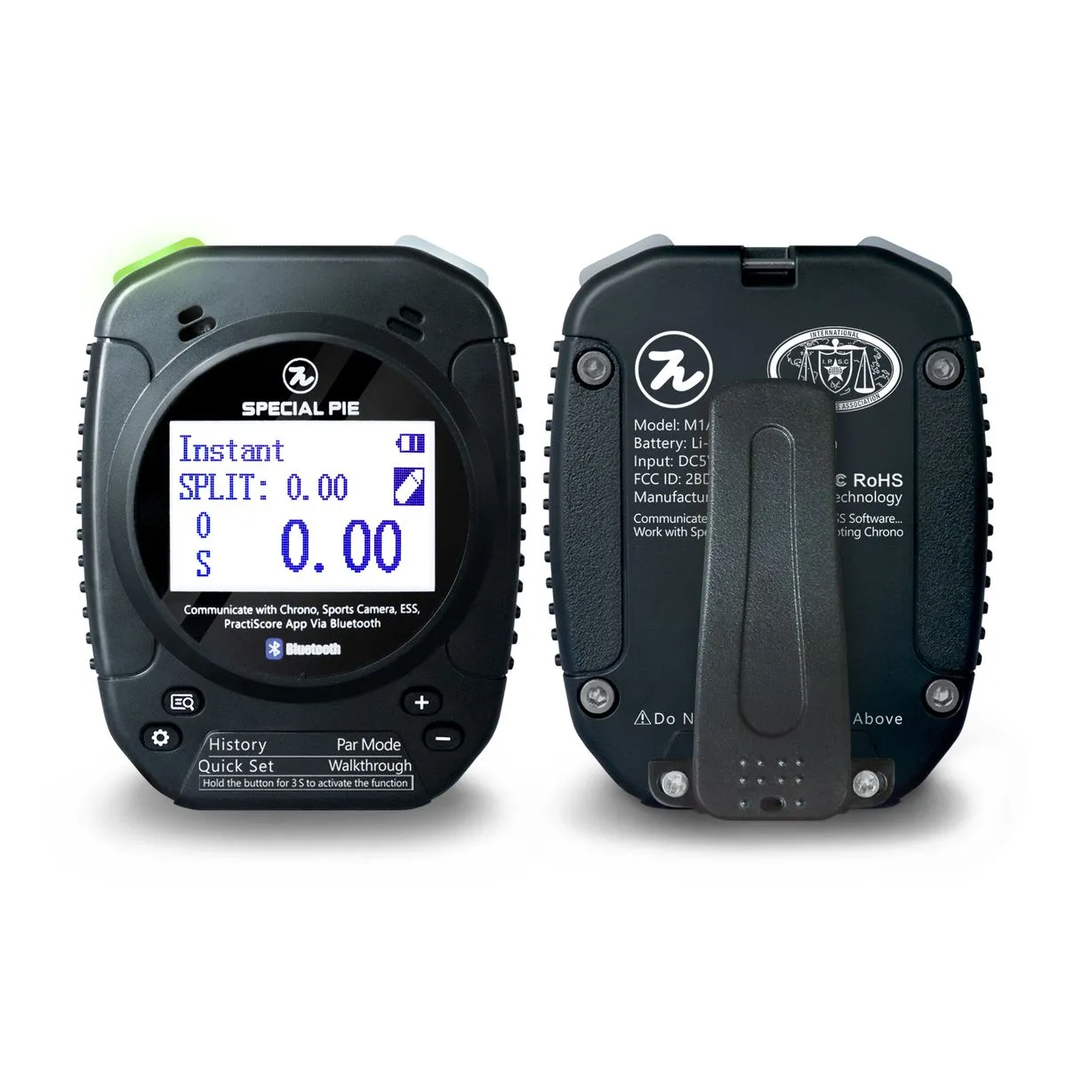 Special Pie Practical Shooting Bluetooth Shot Timer - Belva Outdoor - Black