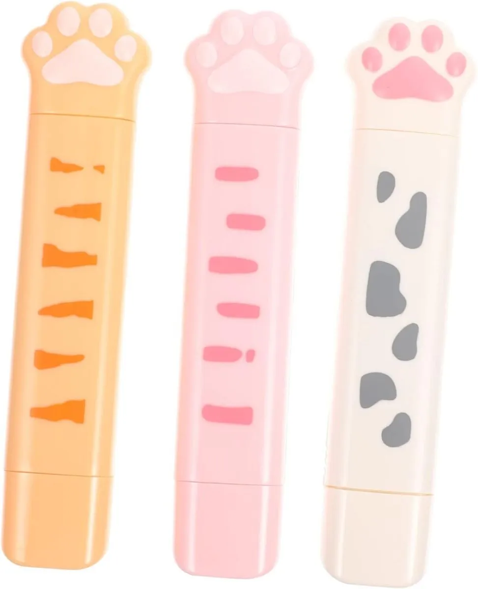 3Pcs Tape Set Dual-Sided Adhesive Correction Tapes for Students