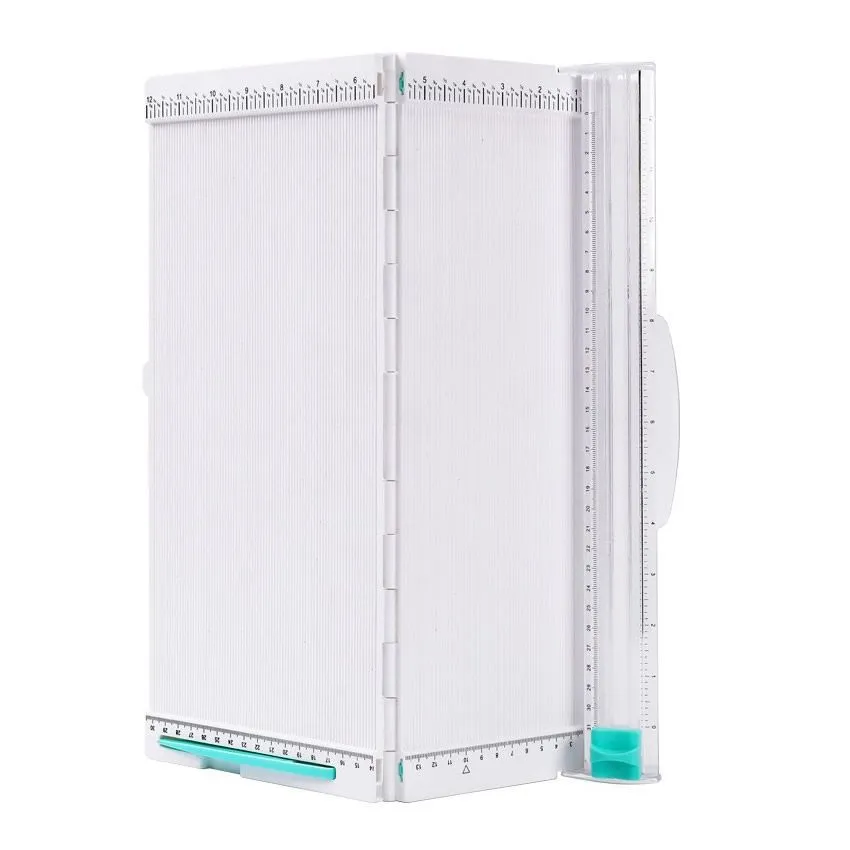 12 x 12 Inch Paper Trimmer with Scoring Board, Foldable Craft Paper