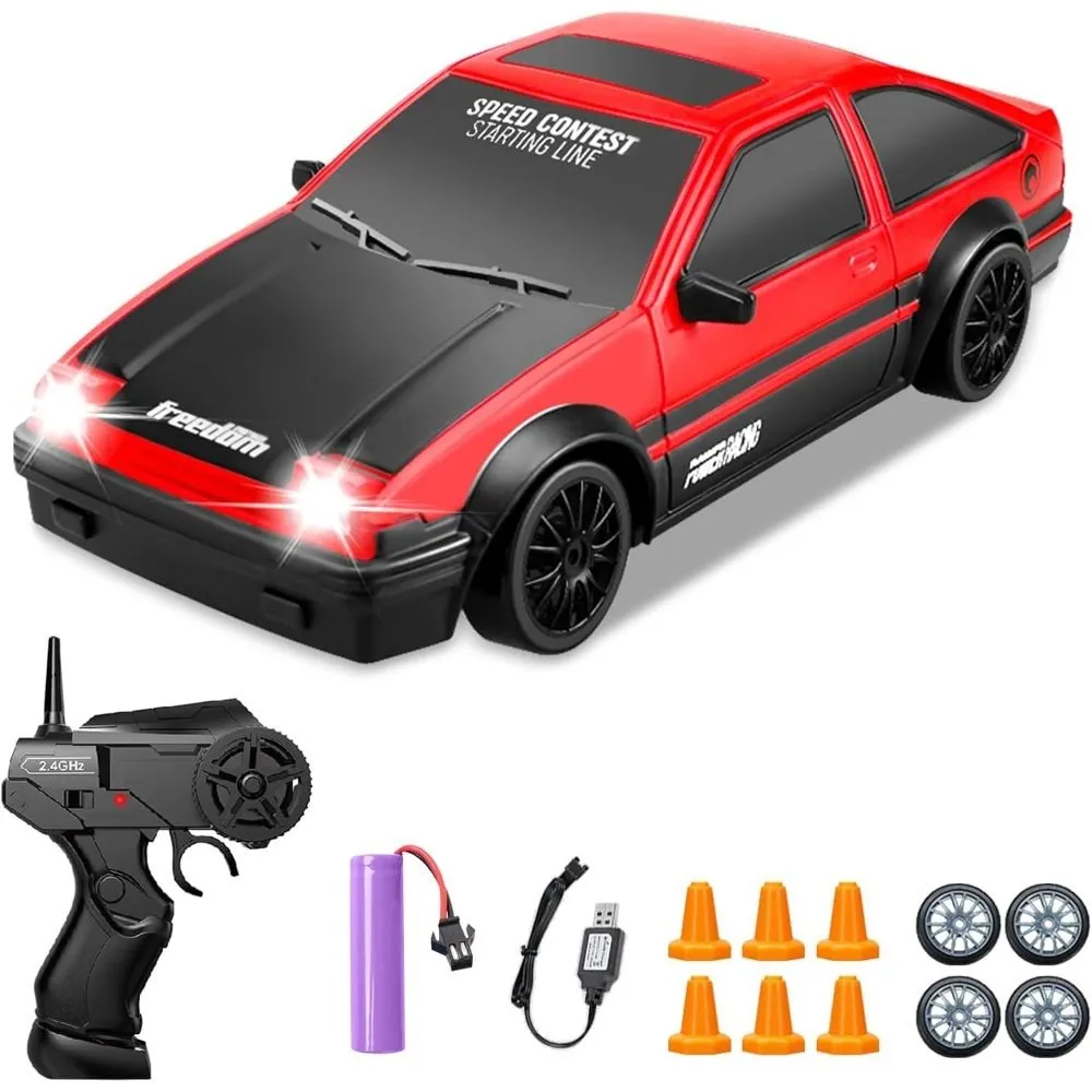 RC Drift Car, 1:24 Remote Control Cars 2.4GHz 4WD High Speed Drift RC Cars