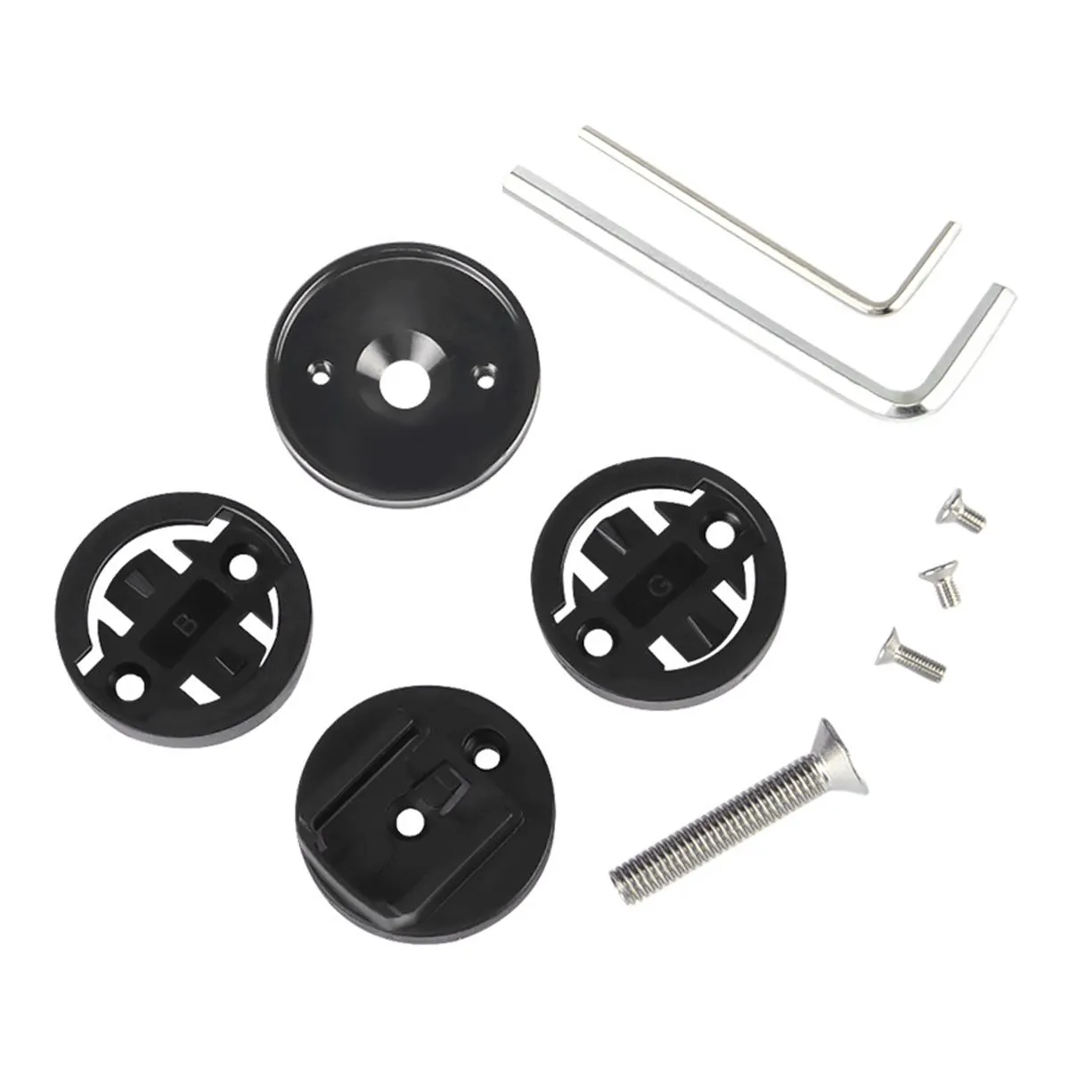 Bike Stem Top Cap Computer Mount Bicycle Stem Headset Mount for Garmin,Edge - Black