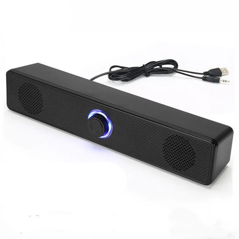 Portable Wired Soundbar Speaker, Bluetooth Speakers Super Heavy Subwoofer