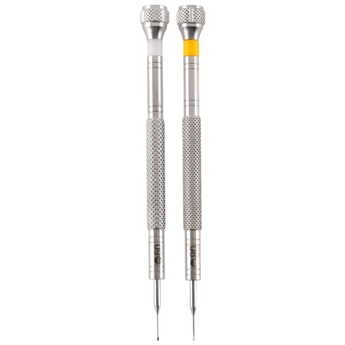 2 Pieces Lot 0.6mm,0.8mm Flat Type Watch Repair Screwdrivers Tools Set
