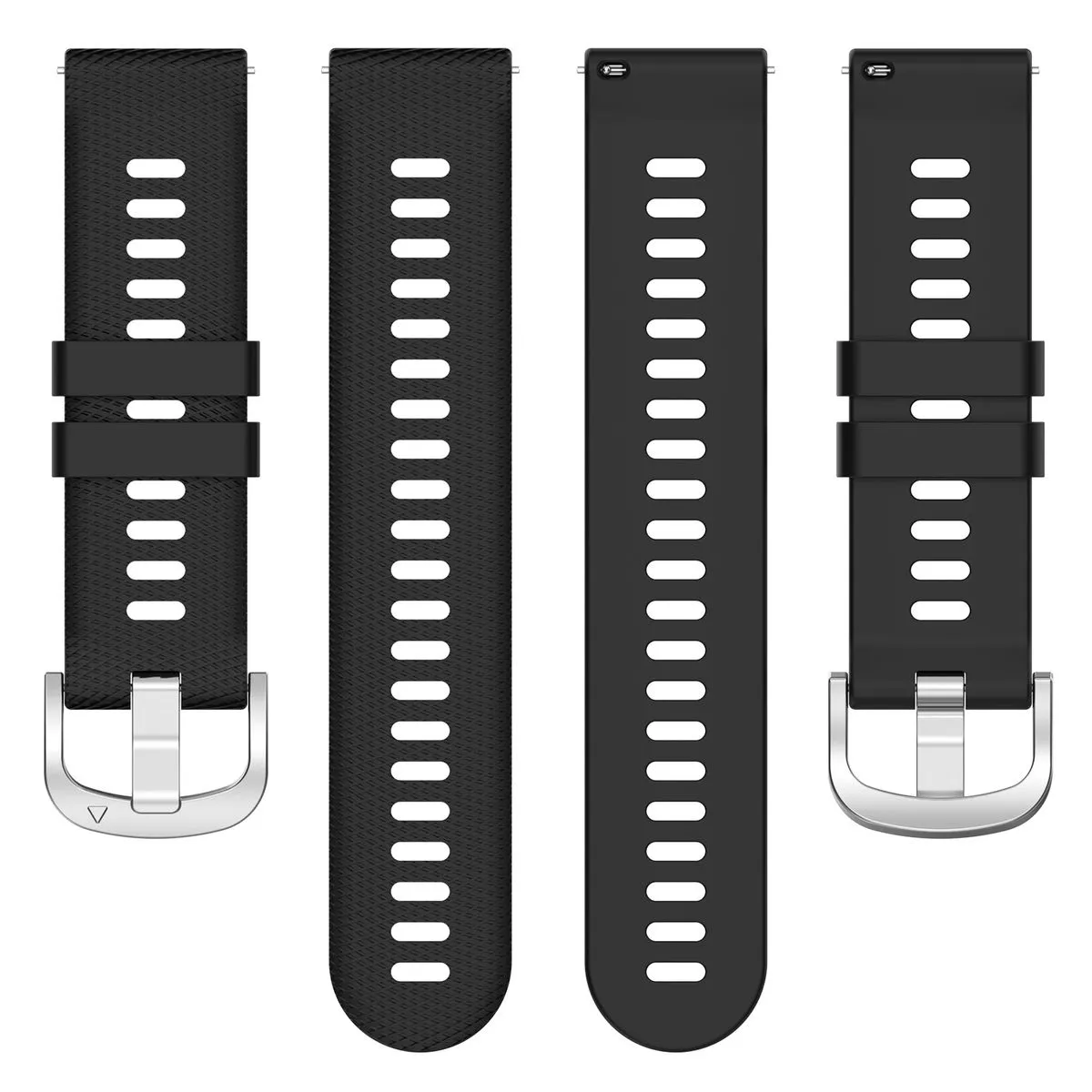 20mm Quick Release Fitness Strap Compatible with Garmin, Huawei, Samsung and More - Black