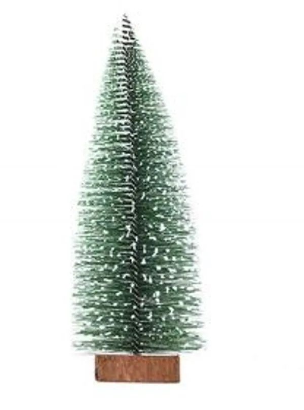 Jj Vintage Frosted Bottle Brush Tree 30 Cm - Green