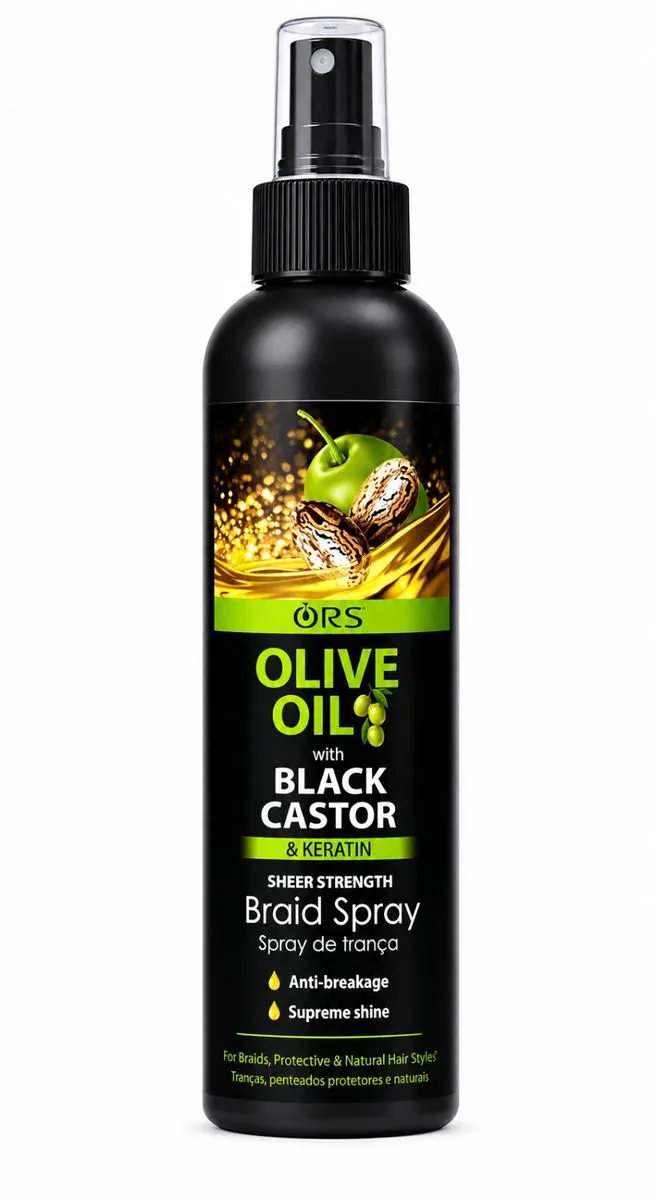 ORS Olive Oil - Black Castor with Coconut Oil - Braid Spray - 250ml