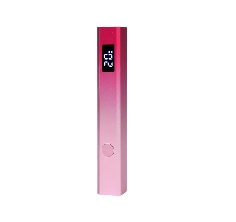 Mini nail polish curing lamp, quick gel. - Pink