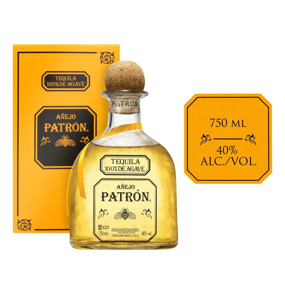 Patron - Anejo Tequila - 750ml