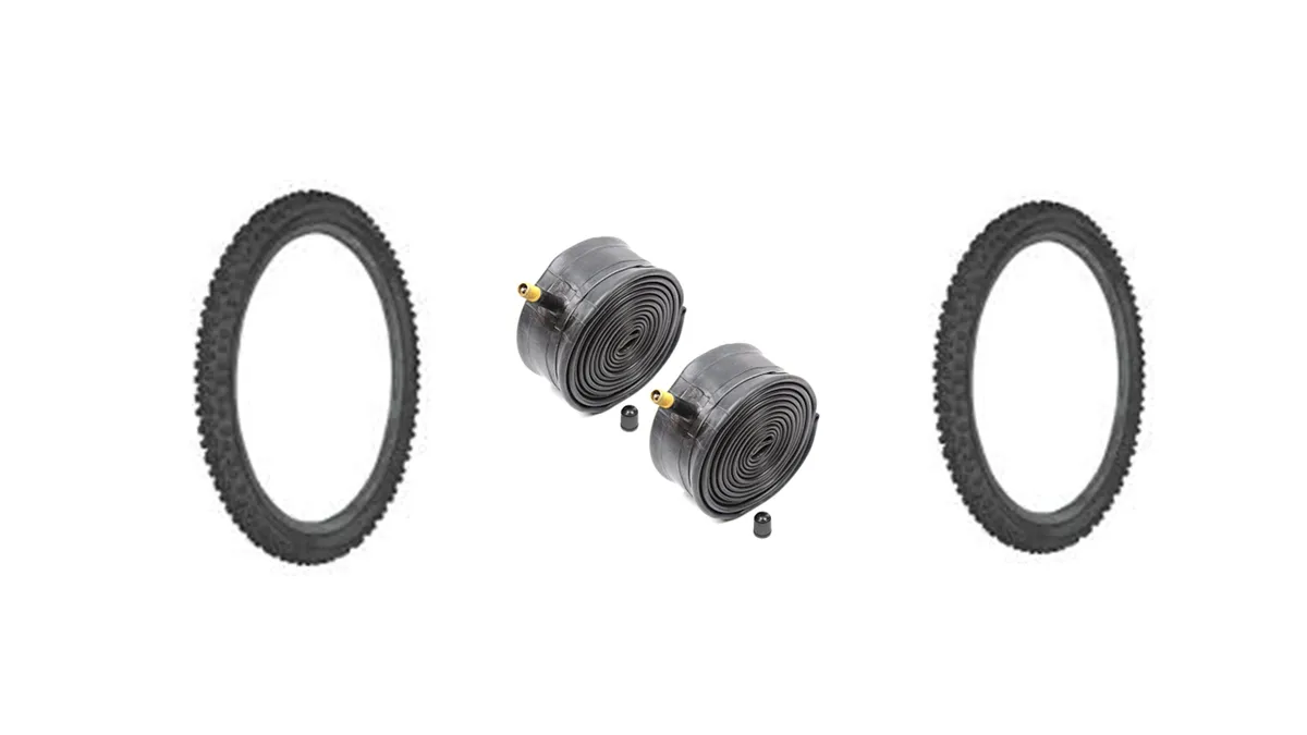 Bicycle Tyre & Tube Value Pack 2 X 26X1.95 WANDA Tyres & 2 X Compass Tubes