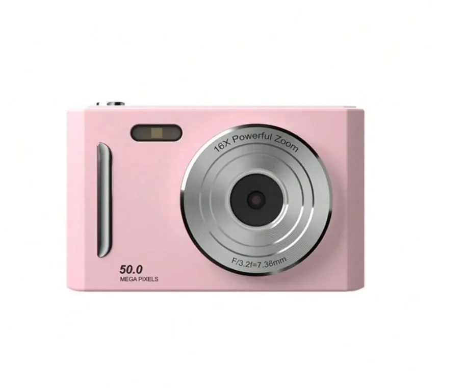 50MP 16X Zoom CCD Digital Camera with Photo Printer, 2.4" Screen
