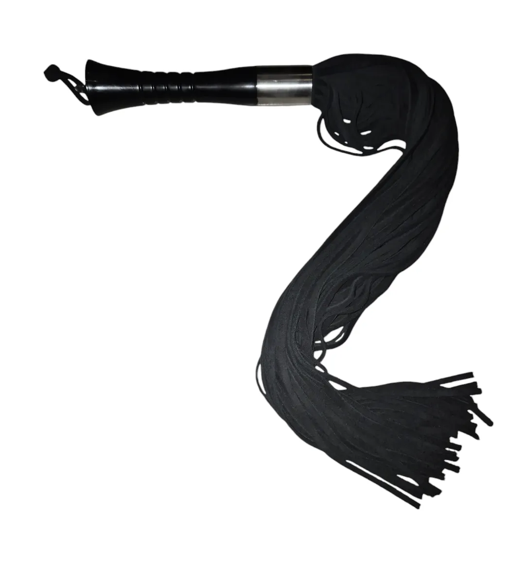 Equestrian Whip Flogger Genuine Leather with Bovine Suede Strands
