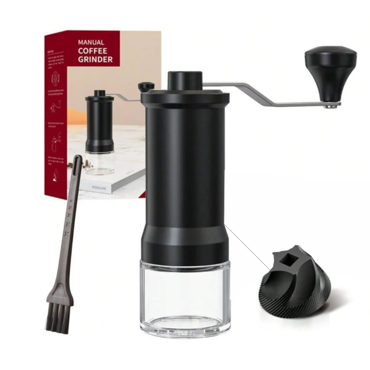 Manual Coffee Grinder with Lid