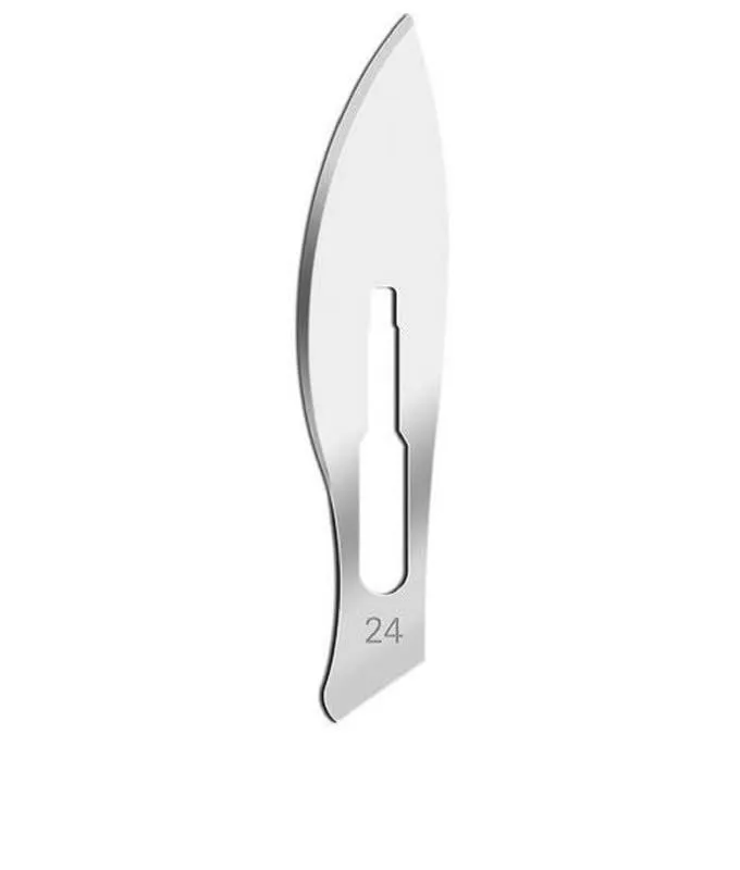Surgical Blades Carbon Steel 100'S {size 24}