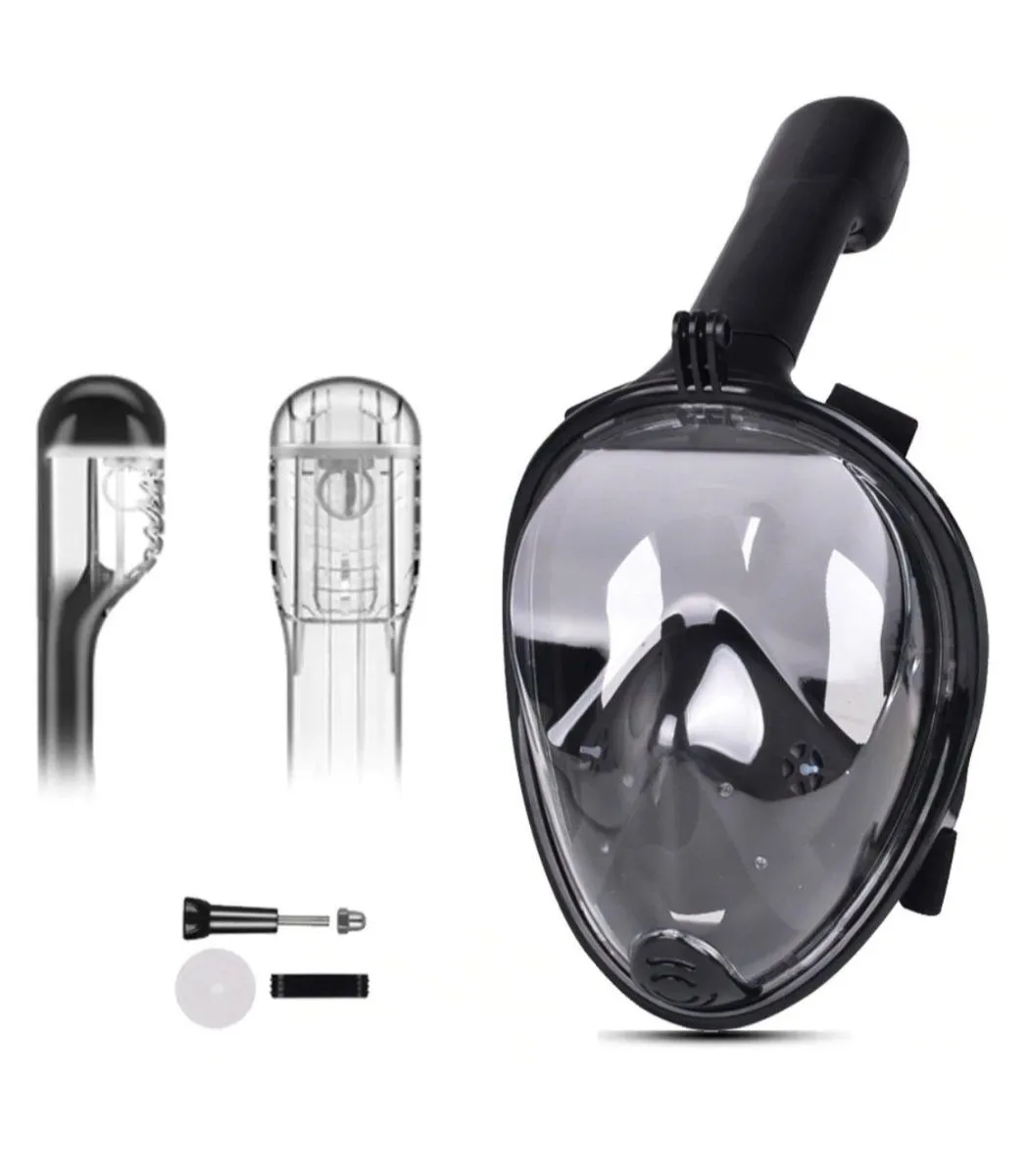 Snorkeling Mask Full Face - Black