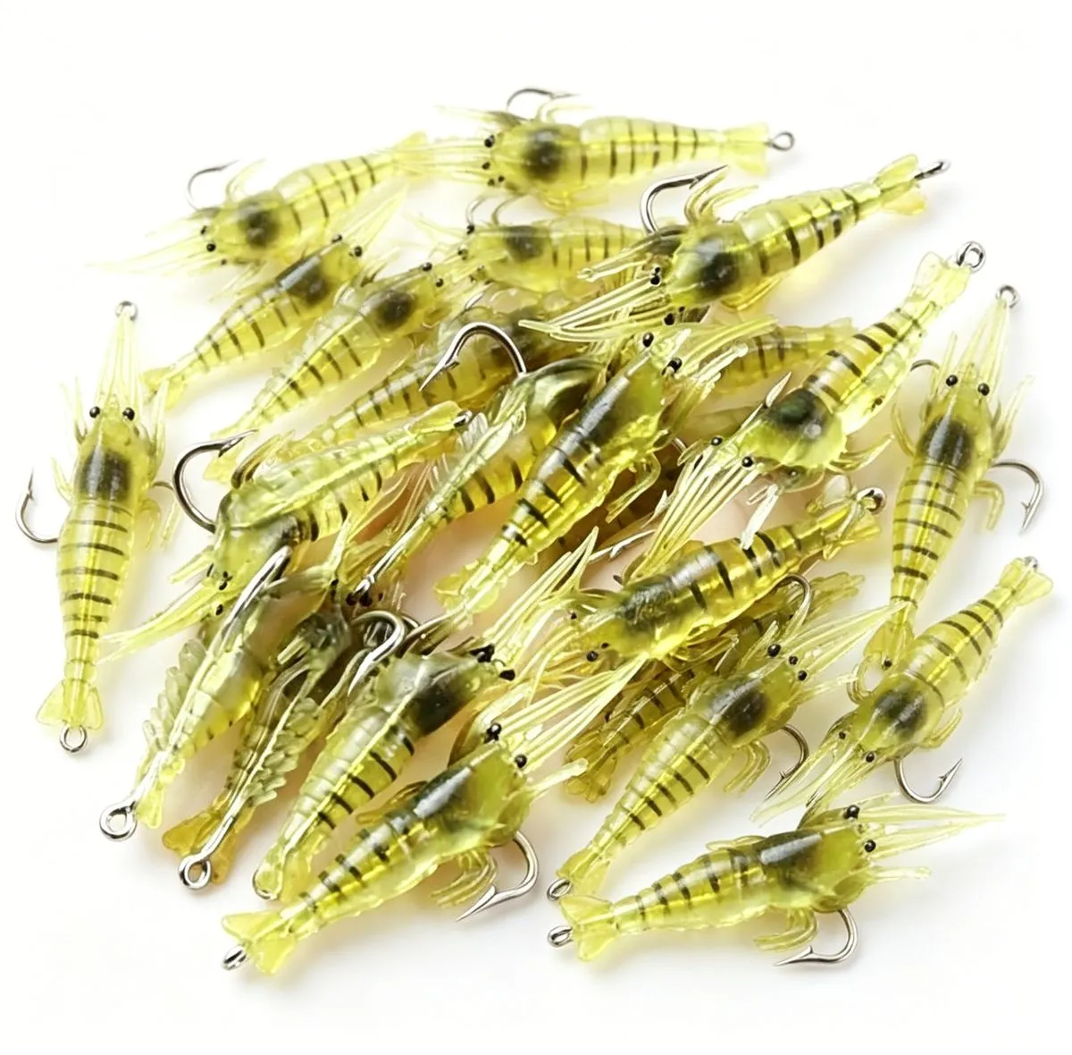 50 Pieces Assorted Lure Set Hooked Minnows, Wobblers.