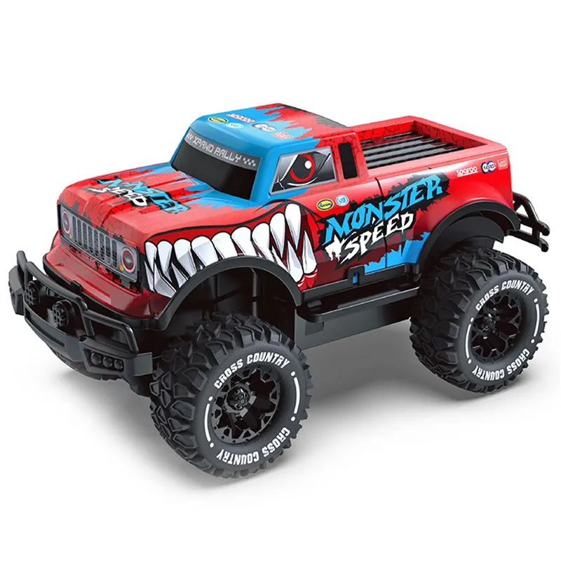 Vibrant Lights Monster Truck Remote Control Car Offroad RC Cars Kids Toy