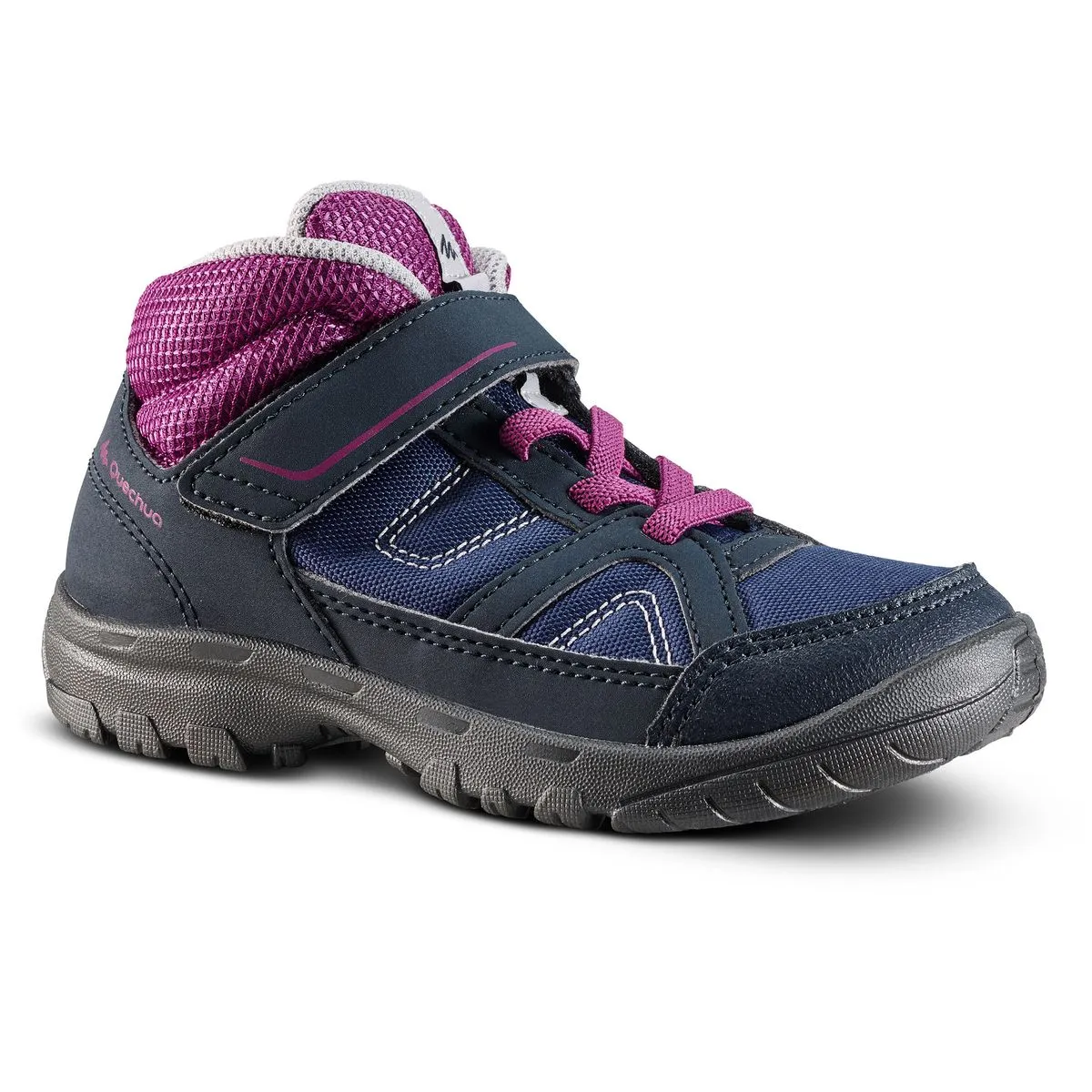 Quechua Kids High Top Hiking Shoes MH100 Mid - Purple