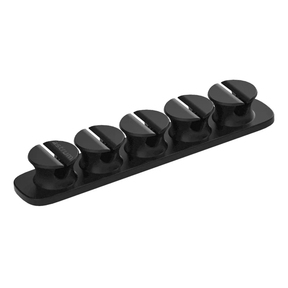 Astrum CO110 Cable Organizer Clips - 5 Bays, 4 Storage Compartments - Black