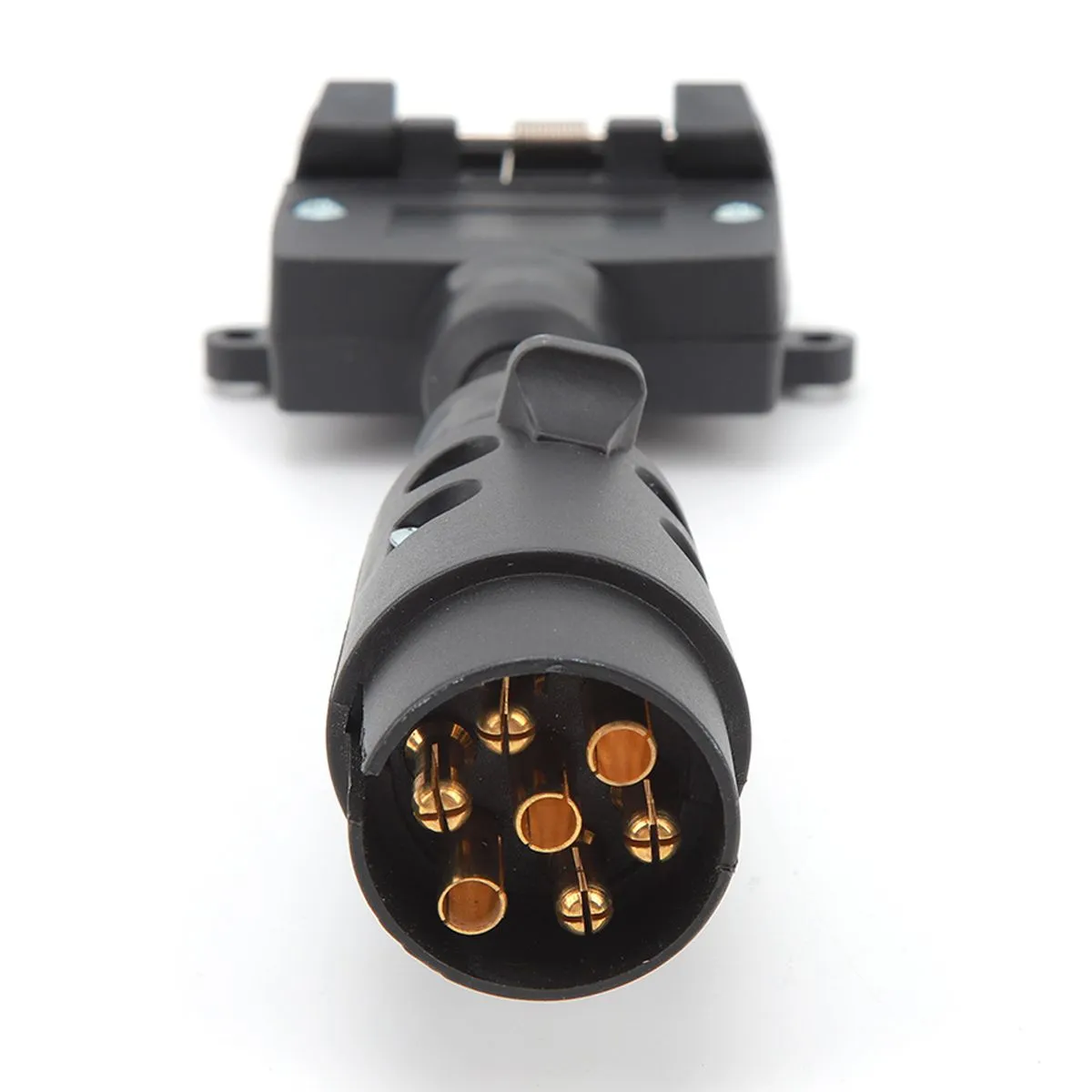 7 Pin Round to Flat Trailer Adapter Plug & Socket