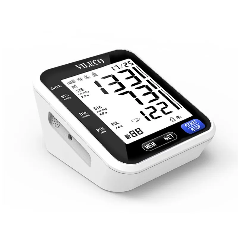 Blood Pressure Monitor Automatic Large LCD Upper Arm Cuff Dual 99 Reading