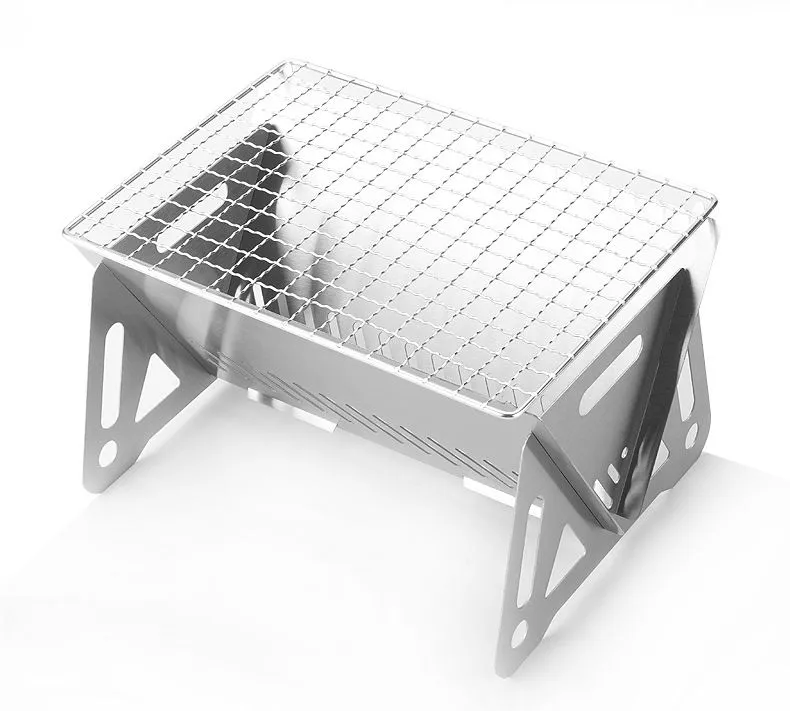 QCOFFICIAL Foldable Stainless Steel Braai Grill