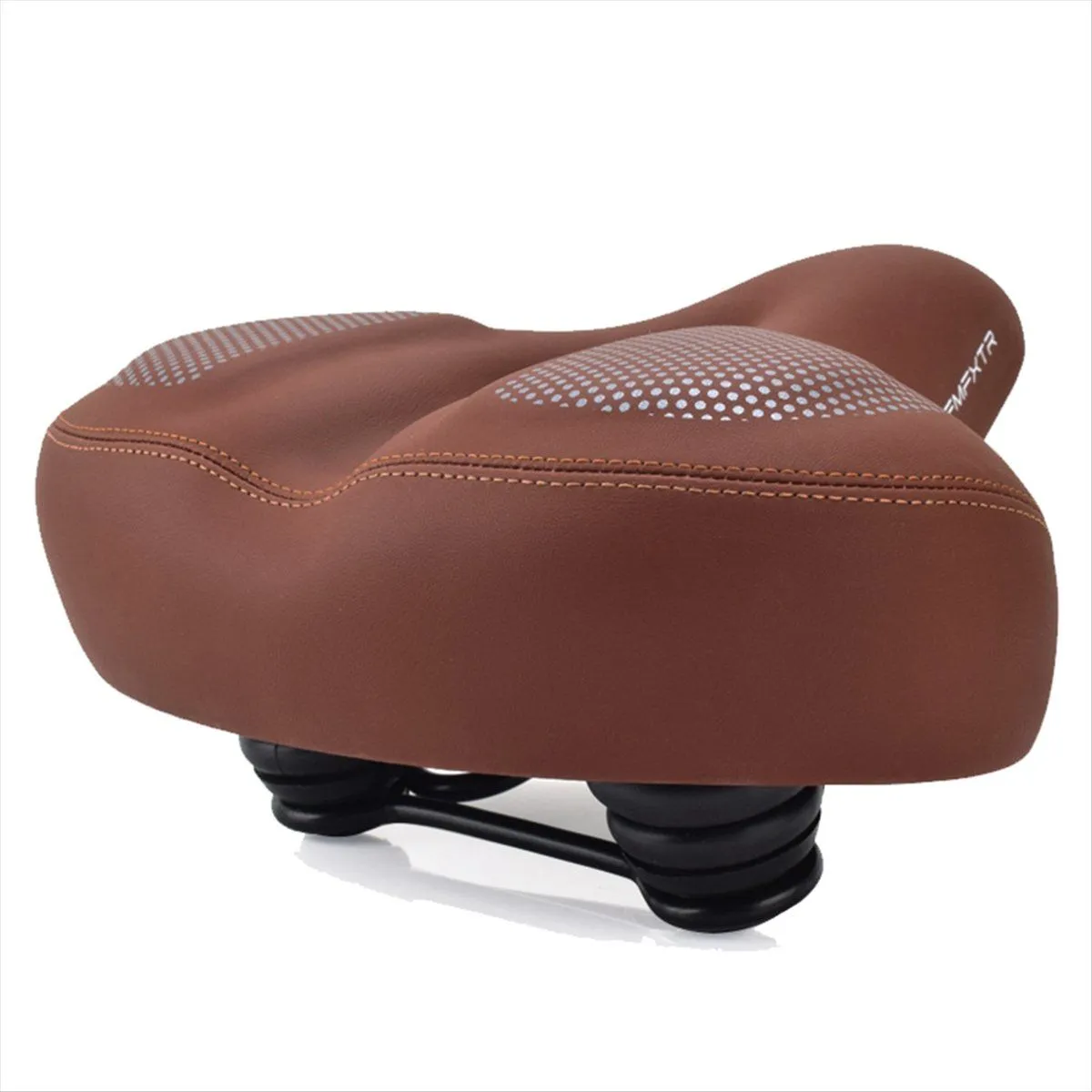 Fmfxtra Bicycle Seat Cushion Widening Thickening Bike Saddle Brown