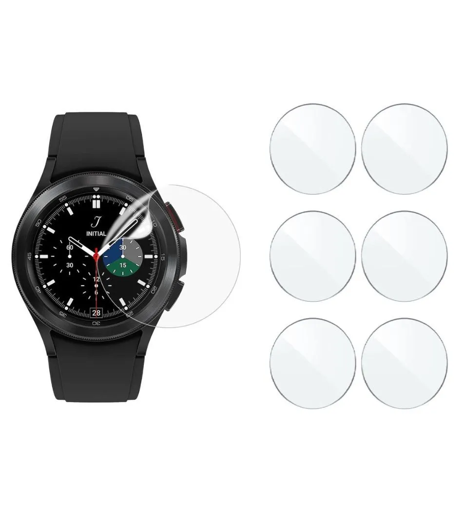TPU Film Screen Guard Protectors Set of 6 for Samsung Watch 4 Classic 42mm