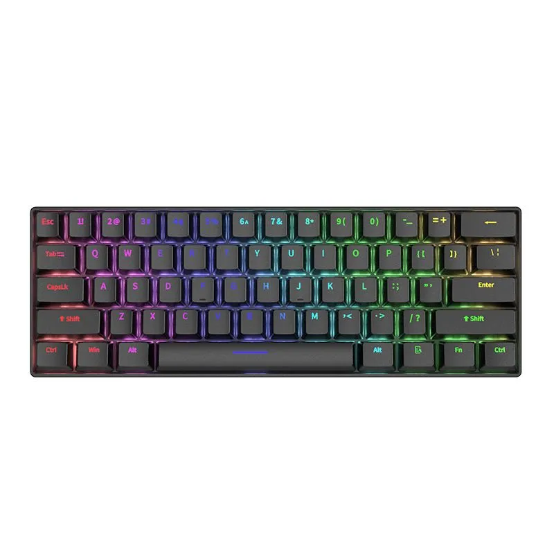 Gaming Keyboard, Wired Backlit Mini Keyboard,Office Accessories,61 Keys