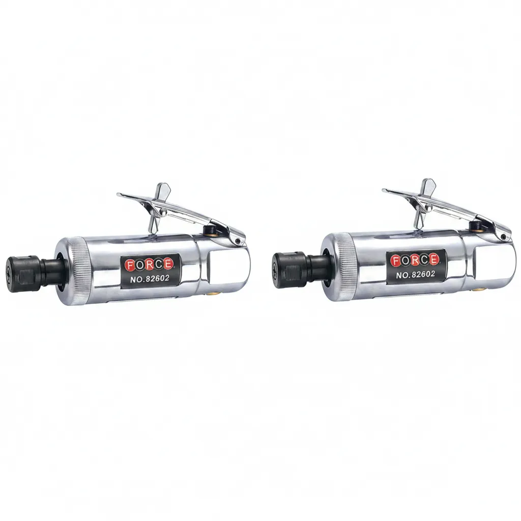 Force 6mm Pneumatic Air Die Grinder for Grinding and Polishing - 2 Pack