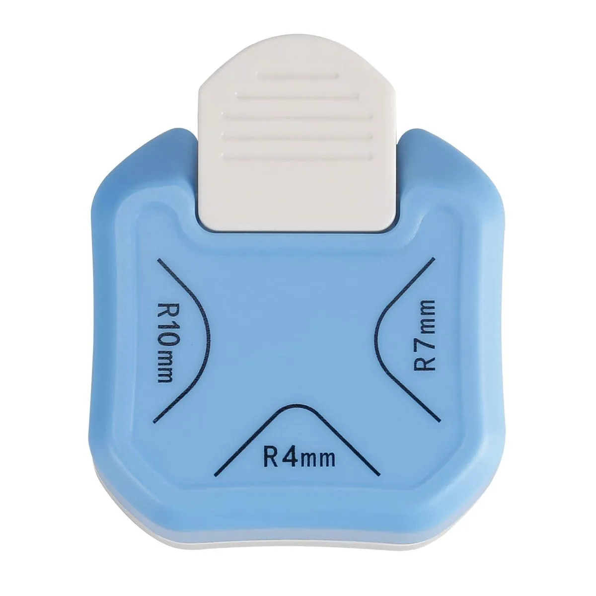 Paper Corner Rounder Punches 3 in 1 R4mm+R7mm+R10mm - Blue