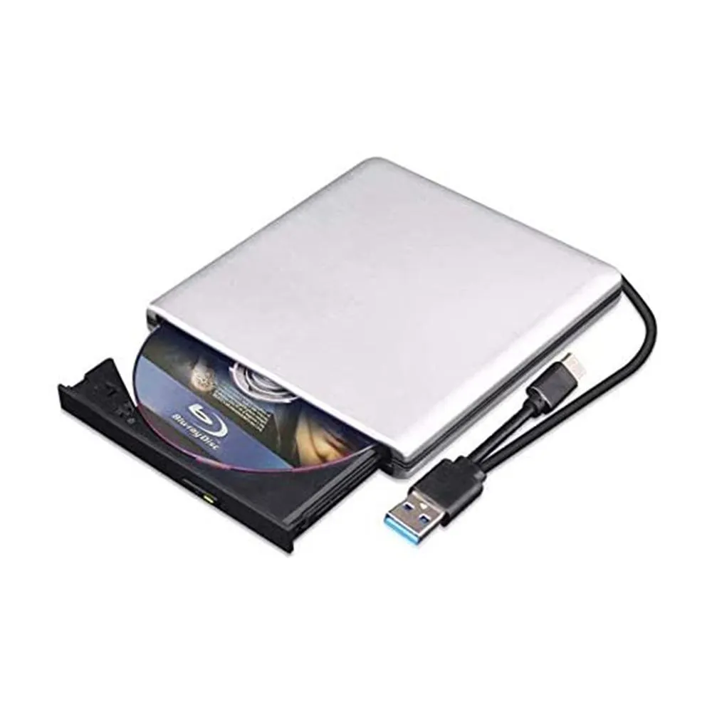 External Blu Ray DVD Drive 3D, USB 3.0 and Type-C Bluray CD DVD Reader