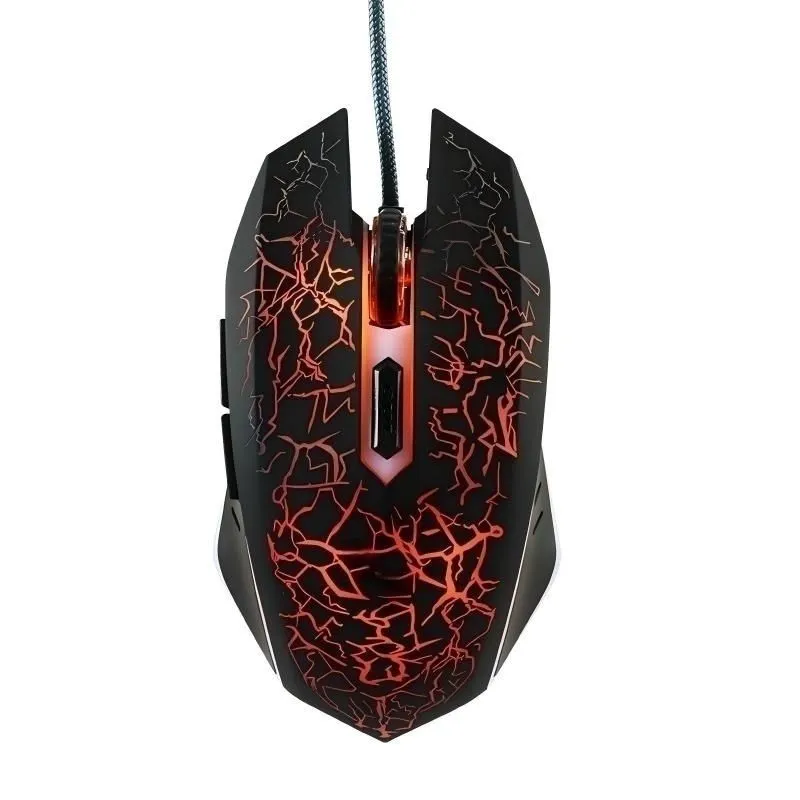 Wired RGB Gaming Mouse - Ergonomic, 6 Buttons, 4 DPI, for PC & Laptop - Black