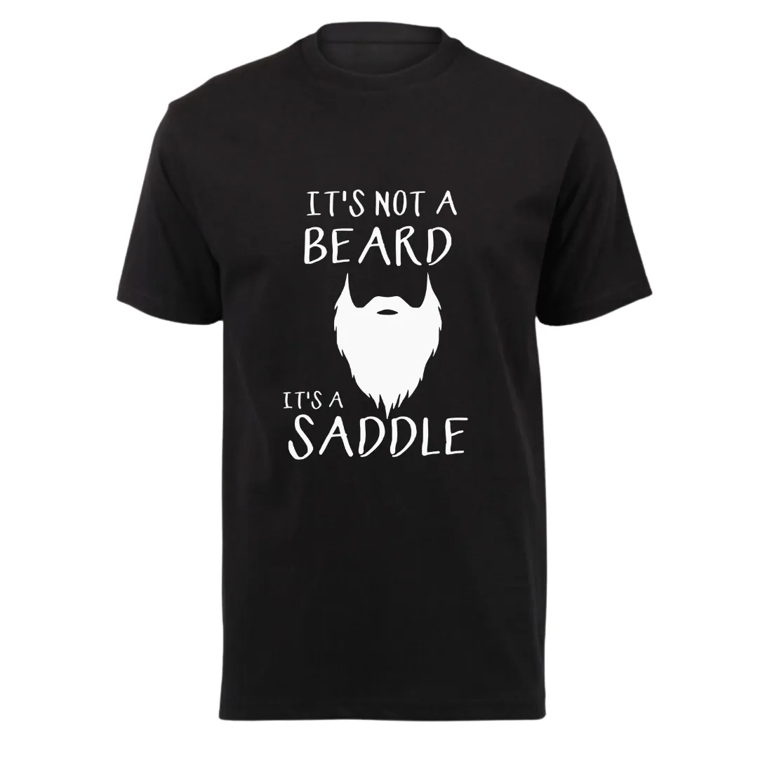 Adult Short Sleeve T-Shirt - It's Not a Beard - Black
