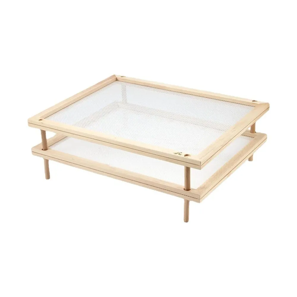 ALANES Stackable Pasta Herb Drying Rack Food Dryer Stand with Net for Seeds