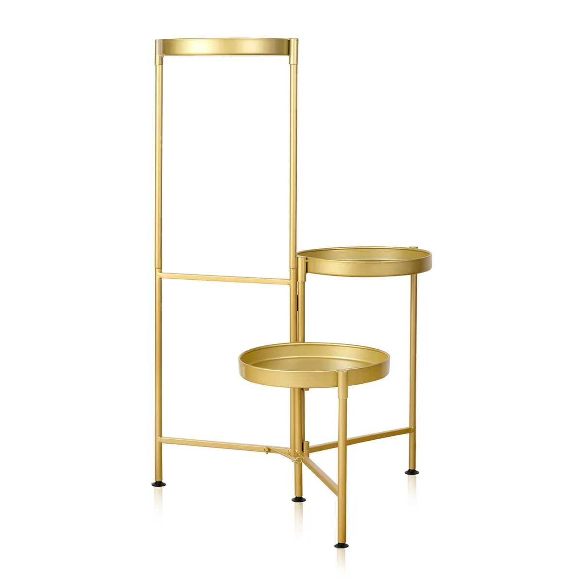 Light Luxury Gold Flower Stand, Green Lotus Flower Pot Stand, Multi-layers