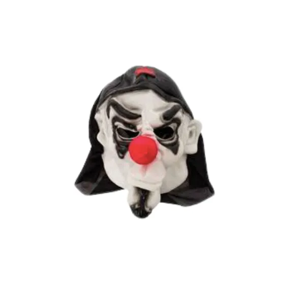 Crazy Party- Scary Clown Mask - Black