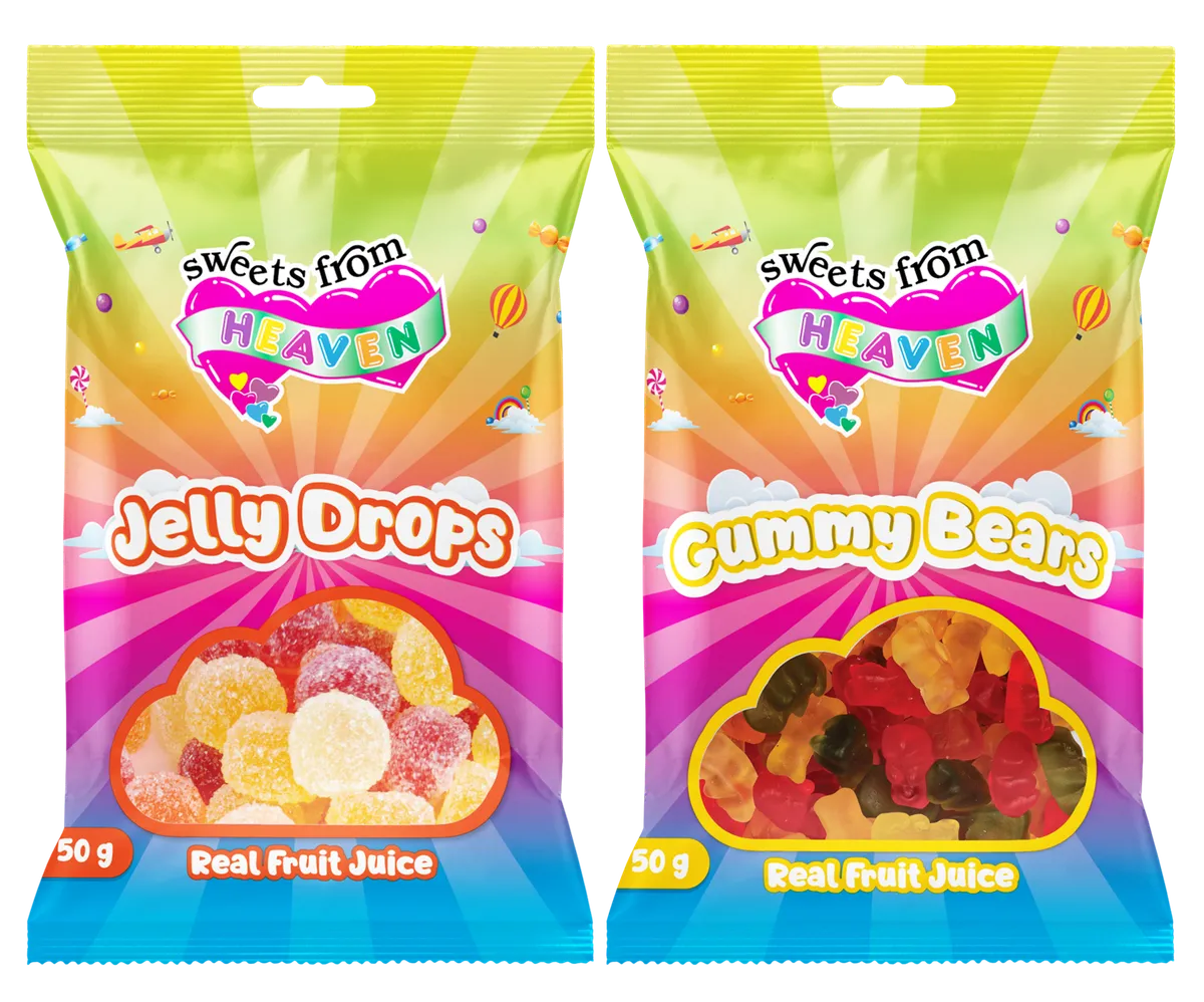 24Pk | Sweets from Heaven | Jelly, Bears | Sweets & Chocolate Hampers | 50g