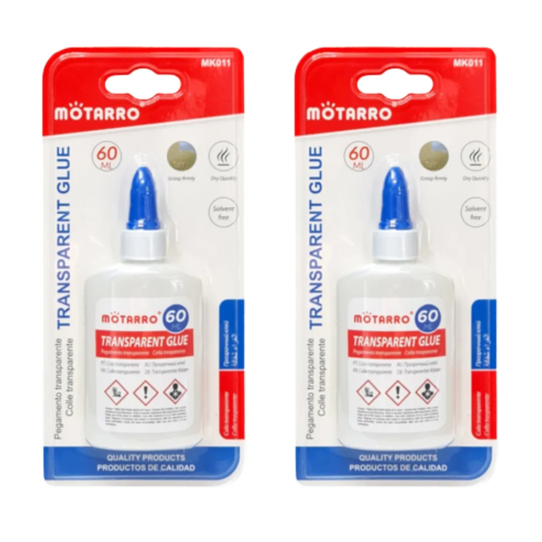 Motarro Transparent Glue 60ml - 2 Pack