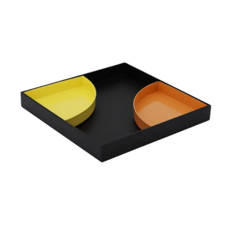 Kaleidoscope Trinket Trays - Orange and Yellow