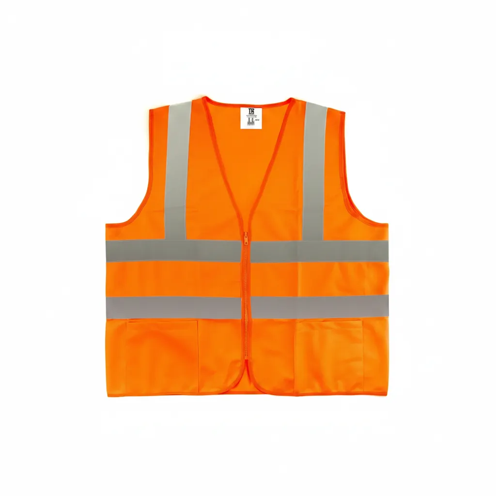 Pioneer High Visibility Safety Vest - Day Glow Orange XXXL with Pockets