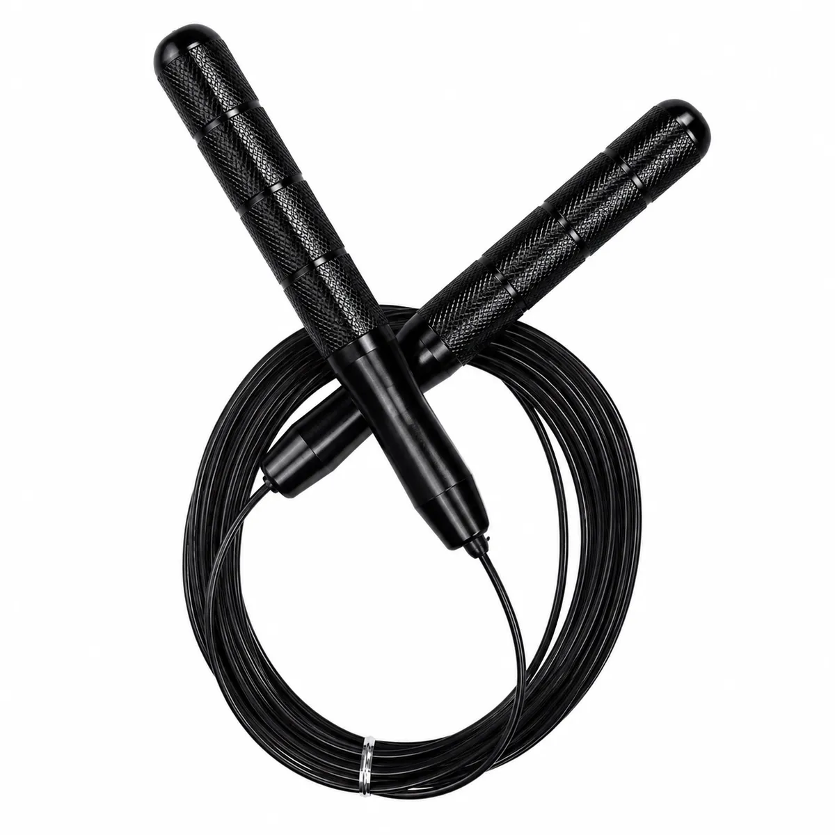 HD-154 Adjustable Speed Jump Rope - Premium Fitness Skipping Rope - Black
