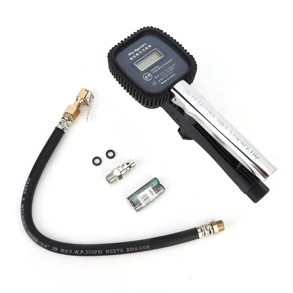 Digital Tire Pressure Gauge 5-145 Psi Bar Compatible with Car Motorcycle