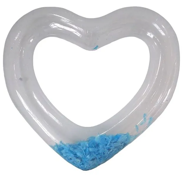 Heart Shaped Swimming Inflatables - Blue